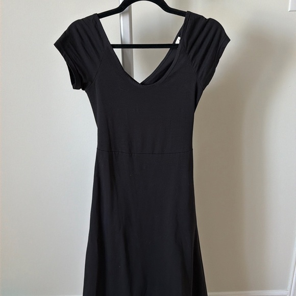 Pact Organic Cotton Fit & Flare Crossback Maxi black Dress, size S - Picture 8 of 10